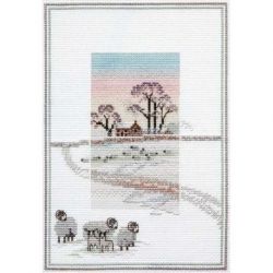 Misty Mornings-Snowy Sheep Bothy Threads DWMM6