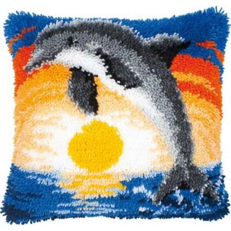 Smyrna knoopkussen dolfijn 2560-3507 Vervaco PN-0014122