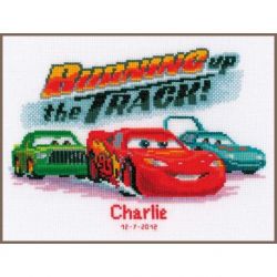 Borduurpakket Geboortetegel Cars Charlie Vervaco PN-0014801