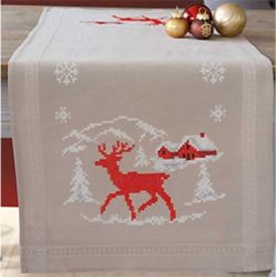 Borduurpakket Nap loper Noorse winter Vervaco PN-0021805