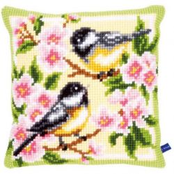 Borduurpakket Kussen meesjes in bloesems Vervaco PN-0143499