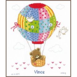 Borduurpakket Geboortetegel Ballonvaart Vince Vervaco PN-0147916