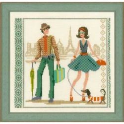 Borduurpakket Vintage in Parijs Vervaco PN-0149958