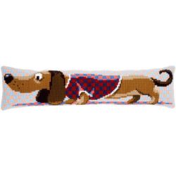 Borduurpakket Tochtkussen Teckel met jasje Vervaco PN-0150030