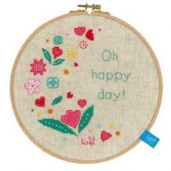 Borduurpakket Lief Lyfestile oh happy day Vervaco PN-0150513