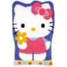Borduurpakket kruissteekkussen Hello Kitty met bloem Vervaco PN-0153955