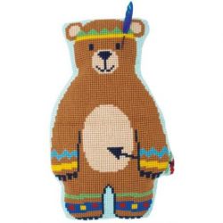 Borduurpakket Kussen indianen beer Vervaco PN-0154542