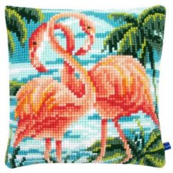 Borduurpakket Kussen Flamingos Vervaco PN-0155019