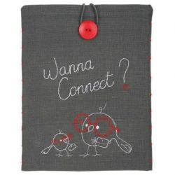 Borduurpakket Ipad cover Wanna connect Vervaco PN-0156717