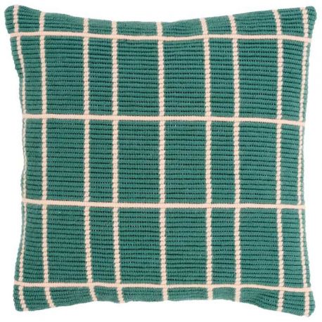 Borduurpakket Spansteekkussen groen wit geruit Vervaco PN-0163264