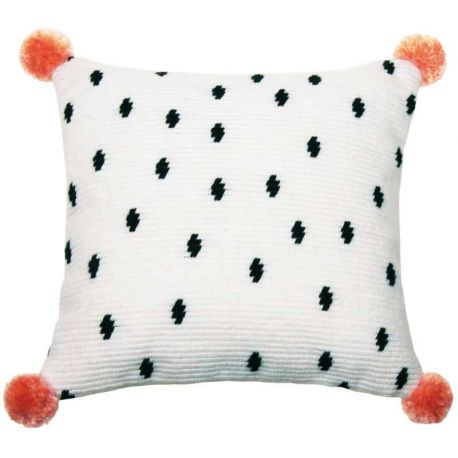 Borduurpakket Spansteekkussen wit zwart Vervaco PN-0163720