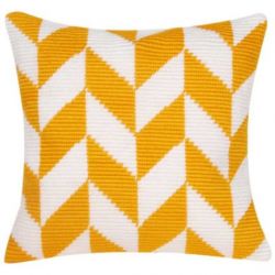 Borduurpakket Spansteekkussen wit geel Vervaco PN-0163734