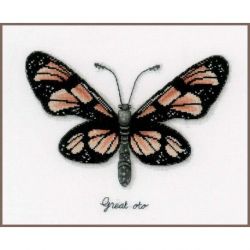 Borduurpakket oranje vlinder Vervaco PN-0165401