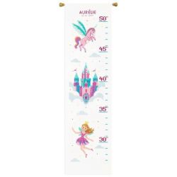 Borduurpakket Prinses met eenhoorn in inches Vervaco PN-0172093