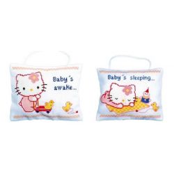 Borduurpakket Hello Kitty slaapt-is wakker Vervaco PN-0150203