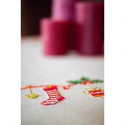 Borduurpakket dekservet Kerstmotiefjes Vervaco PN-0158093