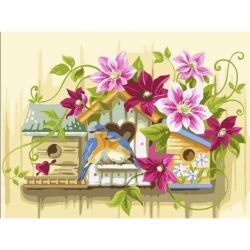 Schilderen op nummer kleine nestkastjes Vervaco PN-0194763