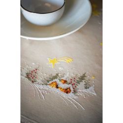 Borduurpakket dekservet winterlandschap met ster Vervaco PN-0179557