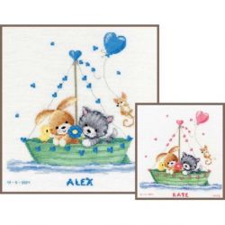 Borduurpakket geboortetegel ons grootste avontuur Vervaco PN-0189880