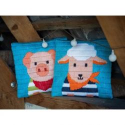 Borduurpakket spansteekkussen lammetje Vervaco PN-0191637