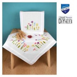 Borduurpakket dekservet Lentebloemen Vervaco PN-0199588