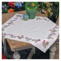 Borduurpakket Aida dekservet kippen Vervaco PN-0144093