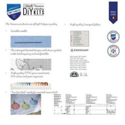 Borduurpakket Aida dekservet kippen Vervaco PN-0144093