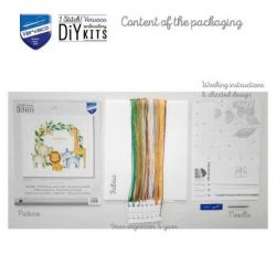 Borduurpakket geboortetegel jungledieren Vervaco PN-0197905