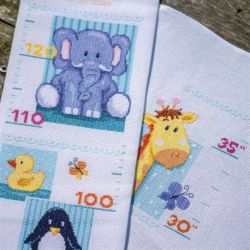 Borduurpakket Meetlat Baby diertjes Vervaco PN-0148509