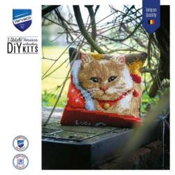 Borduurpakket Kussen kat Vervaco PN-0170289