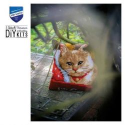 Borduurpakket Kussen kat Vervaco PN-0170289