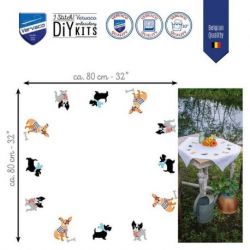 Borduurpakket dekservet Hondjes Vervaco PN-0184979