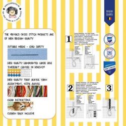 Borduurpakket kruissteekvormkussen Eva M Ananas Vervaco PN-0202631