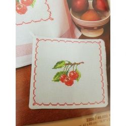 Borduurpakket pannenlap kersen Vervaco 2320-12403