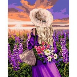 Schilderen op nummer Sunset Wizardi W013