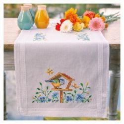 Borduurpakket Loper Vogelhuisjes Vervaco PN-0148131