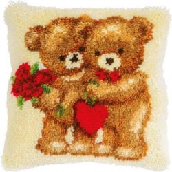 Smyrna knoopkussen Love bears Vervaco PN-0197658