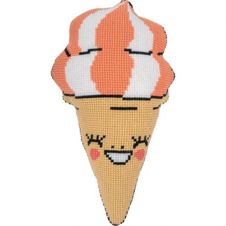 Kruissteekvormkussen met rug Eva M Softijsje Vervaco PN-0206618