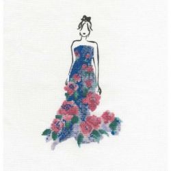 Borduurpakket rozen bal DMC BK1793