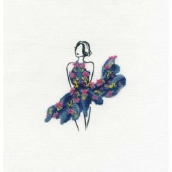 Borduurpakket blauwe tutu DMC BK1795