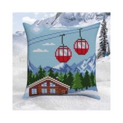 Kussen uittel borduurpakket Winter Holidays Collection d'Art-5491cc