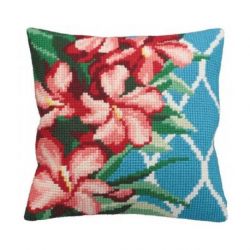 Kussenborduurpakket Hibiscus-Collection d'Art 5117