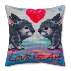 Kussenborduurpakket Love is Art-Collection d'Art-5379