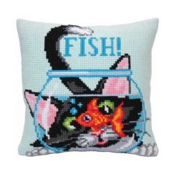 Kussenborduurpakket Catch a Fish Collection d'Art-5403