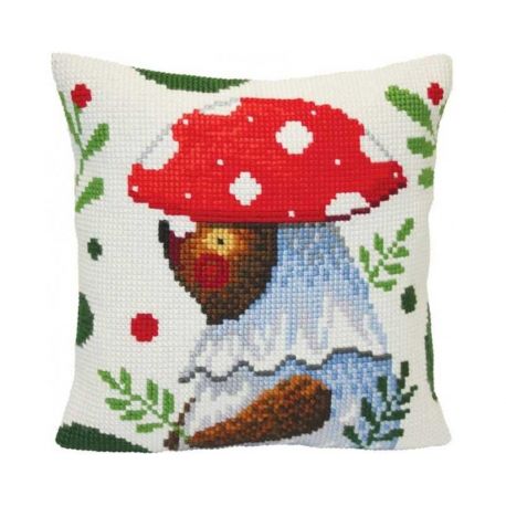 Kussenborduurpakket Bear Walking in the Forest Collection d'Art-5419