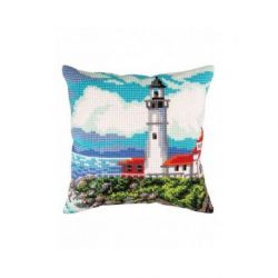 Kussenborduurpakket Lighthouse on the Shore of the Bay Collection d'Art-5430