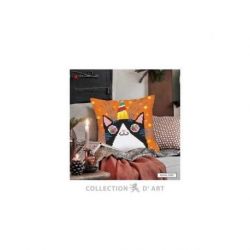 Kussen borduurpakket Fun Party Collection d'Art-5450