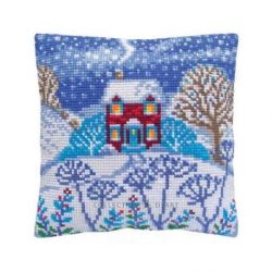 Kussen borduurpakket Beautiful Winter Collection d'Art-5457