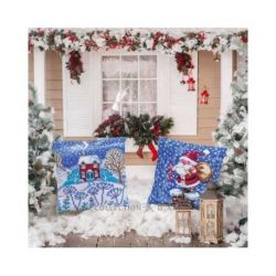 Kussen borduurpakket Beautiful Winter Collection d'Art-5457