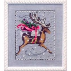 Borduurpatroon met speciale materialen Comet-Christmas Eve Couriers Mirabilia Designs-nc120s